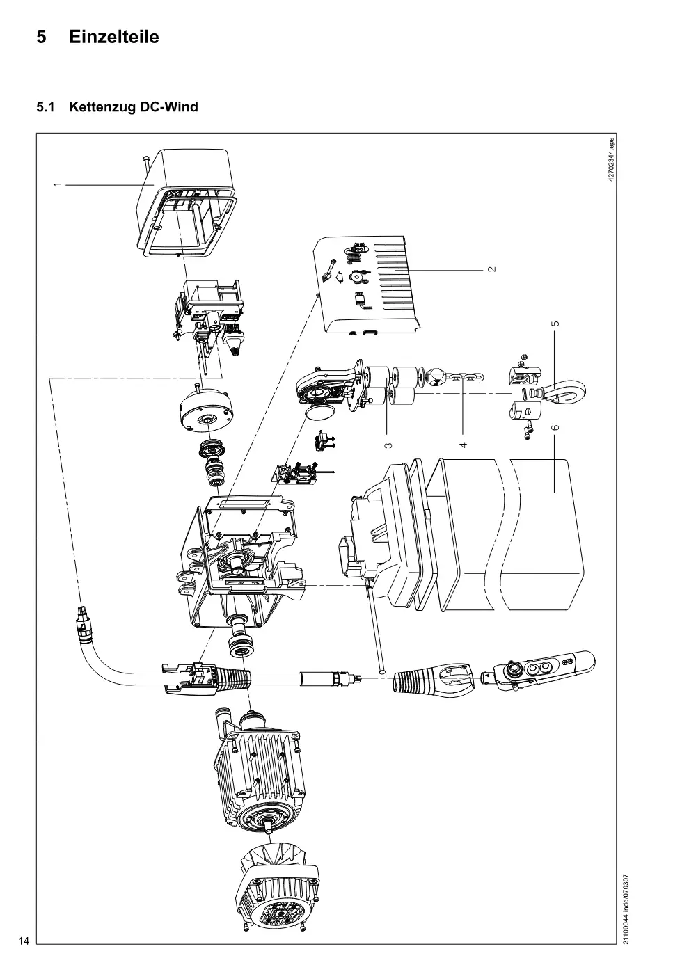 Demag DC-Wind – Einzelteile, Zeichnung Seite 14