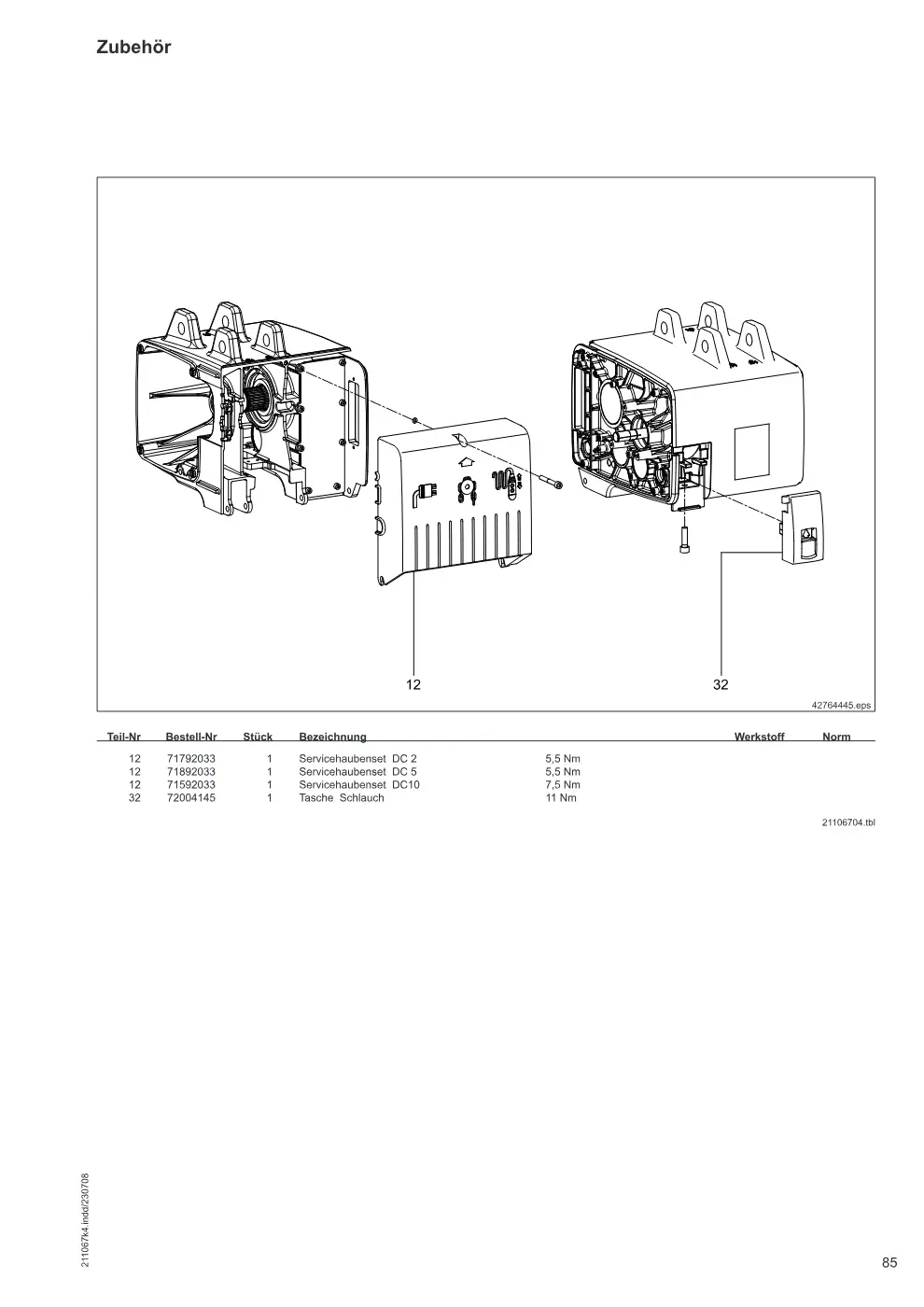 Demag DC-ProDi 1-10, DC-ProFi 1-10 – Zubehör, Zeichnung Seite 85