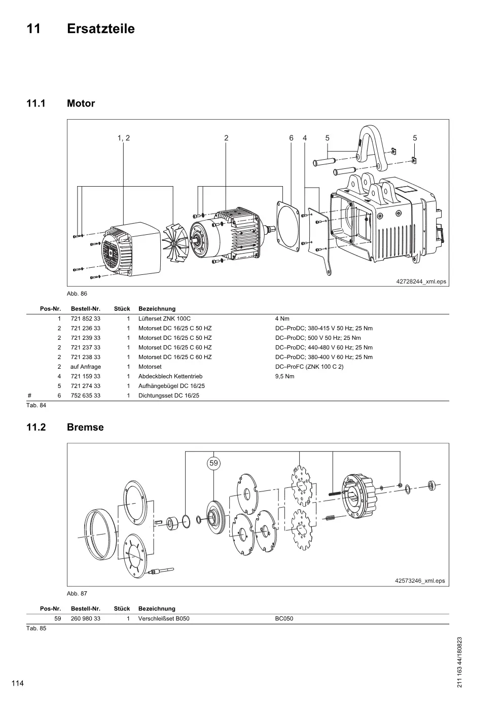Demag DC-ProDC / -ProCC / -ProFC 16/25 – Ersatzteile, Zeichnung Seite 114