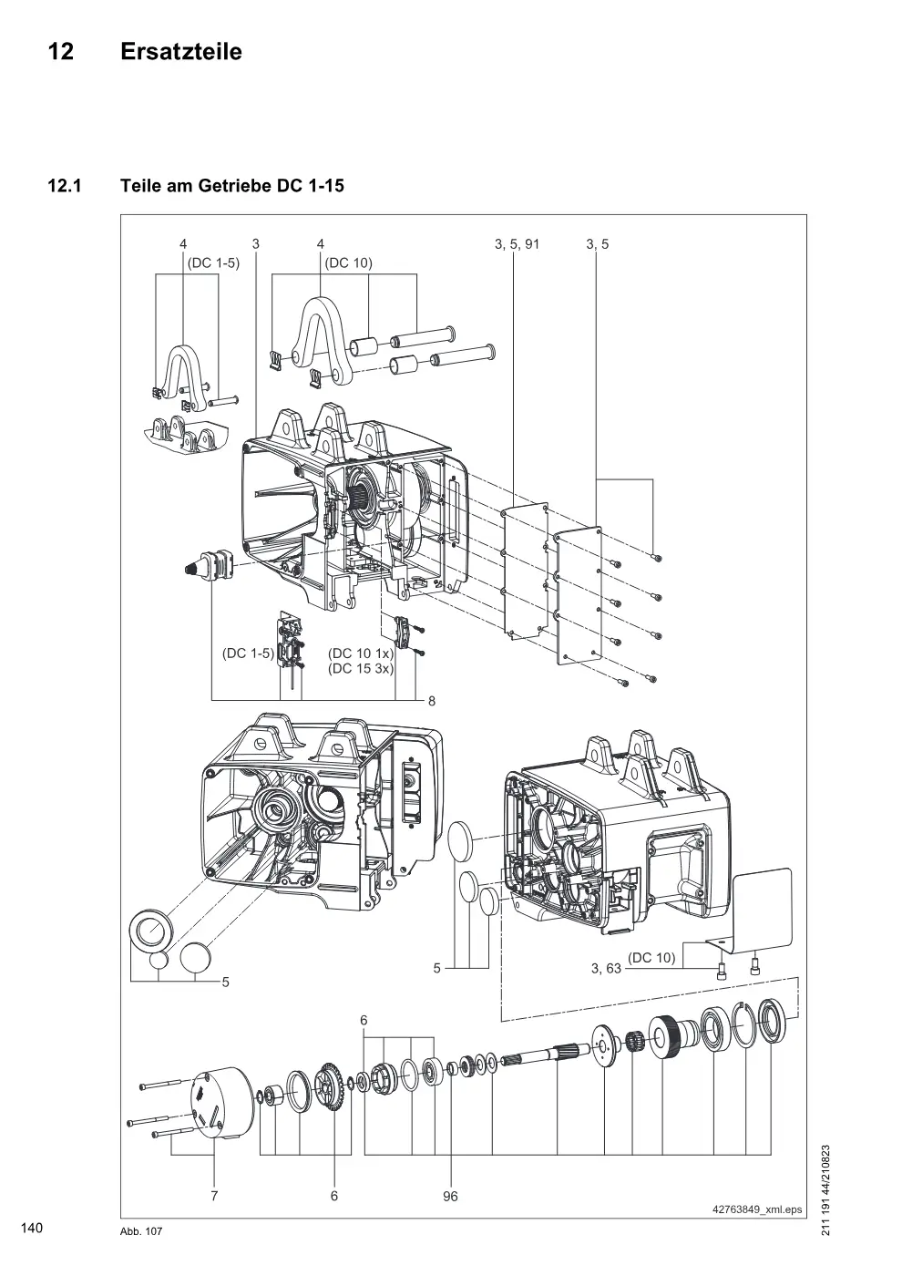Demag DC-ProDC / -ProCC / -ProFC 1-15, DC-ComDC 1-10 – Ersatzteile, Zeichnung Seite 140