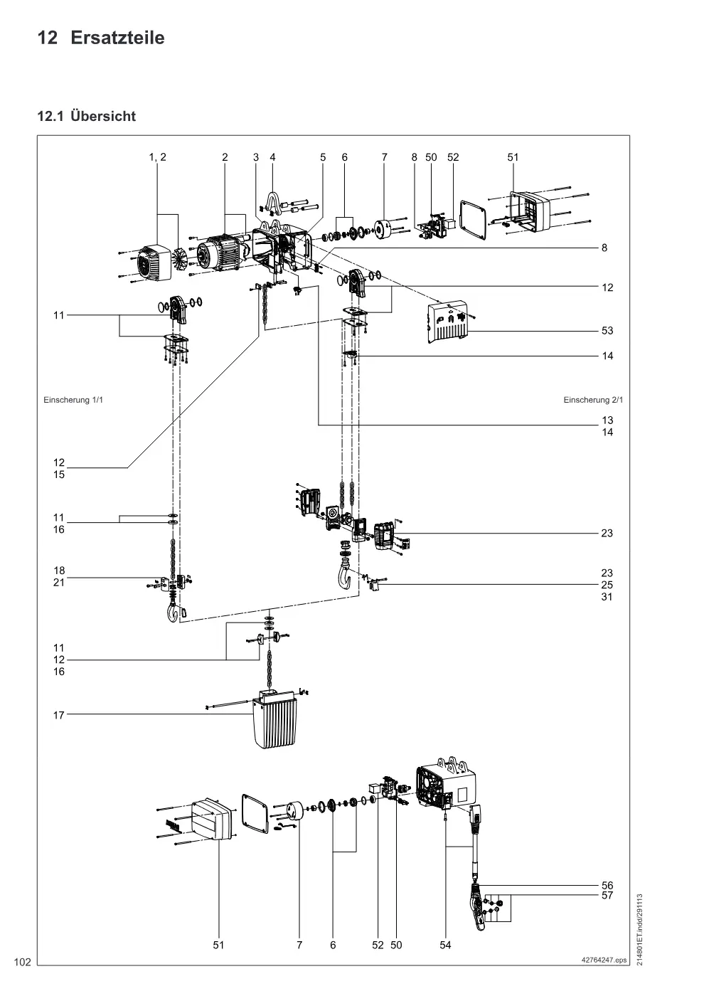 Demag DC-Com 1-10 – Ersatzteile, Zeichnung Seite 102