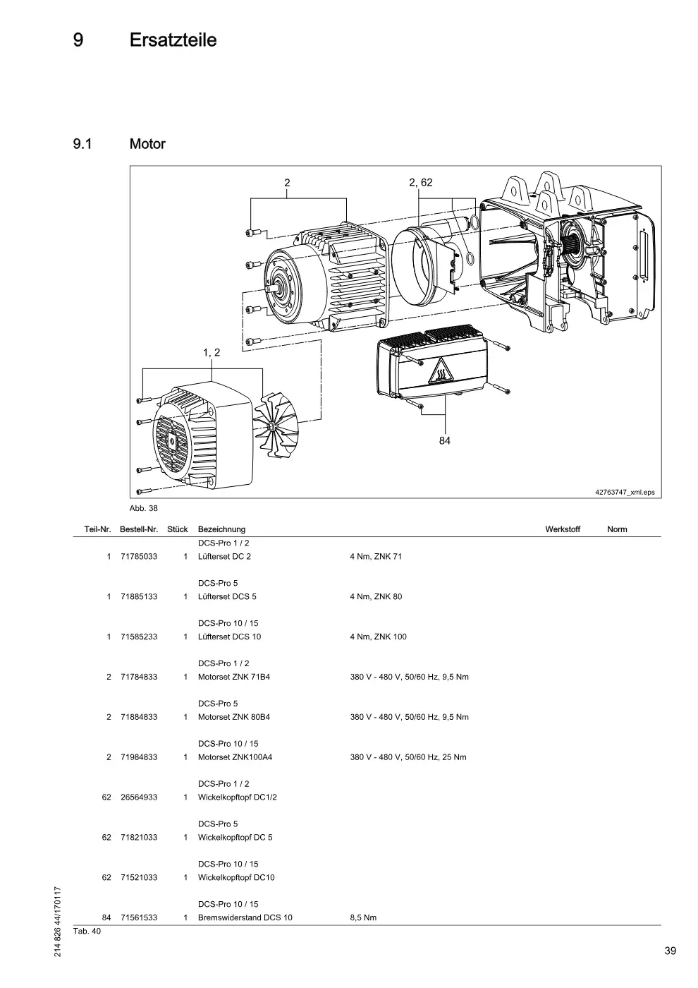 Demag DCS-Pro 1-15 – Ersatzteile, Zeichnung Seite 39