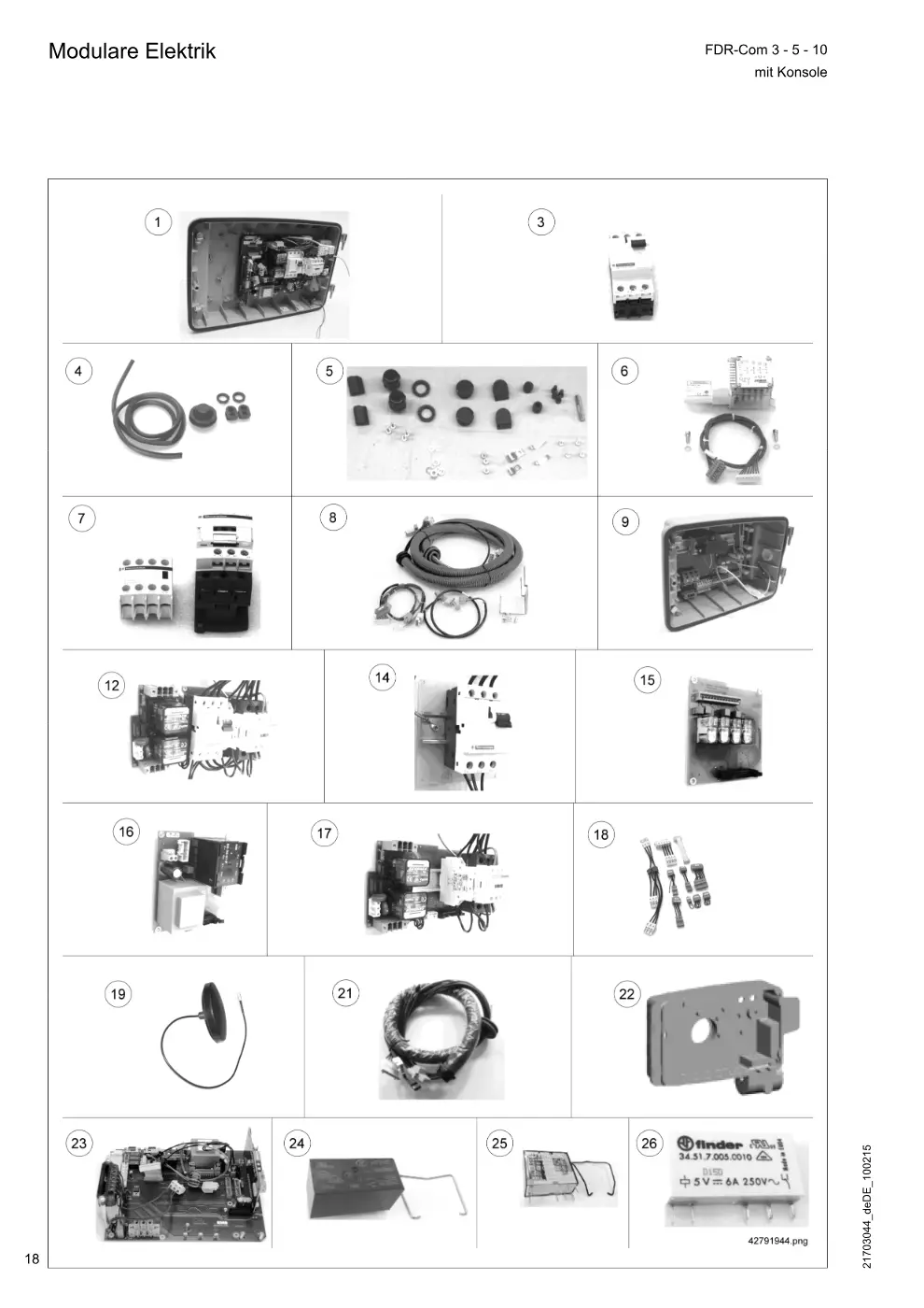 Demag FDR-Com 3-5-10 mit Konsole – Modulare Elektrik, Zeichnung Seite 18