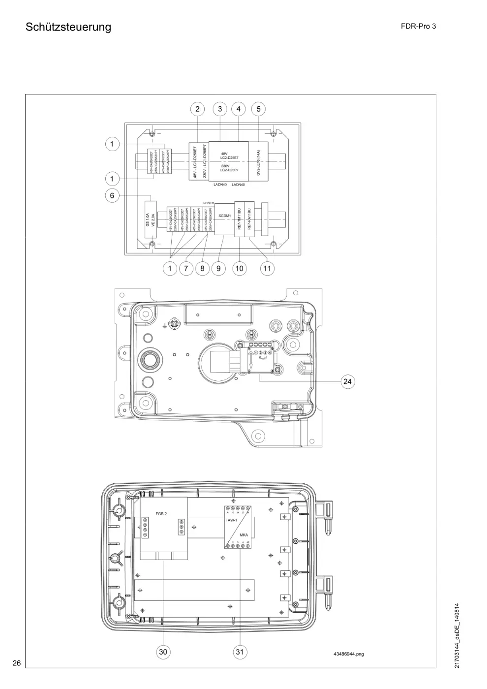 Demag FDR-Pro 3 – Schützsteuerung, Zeichnung Seite 26