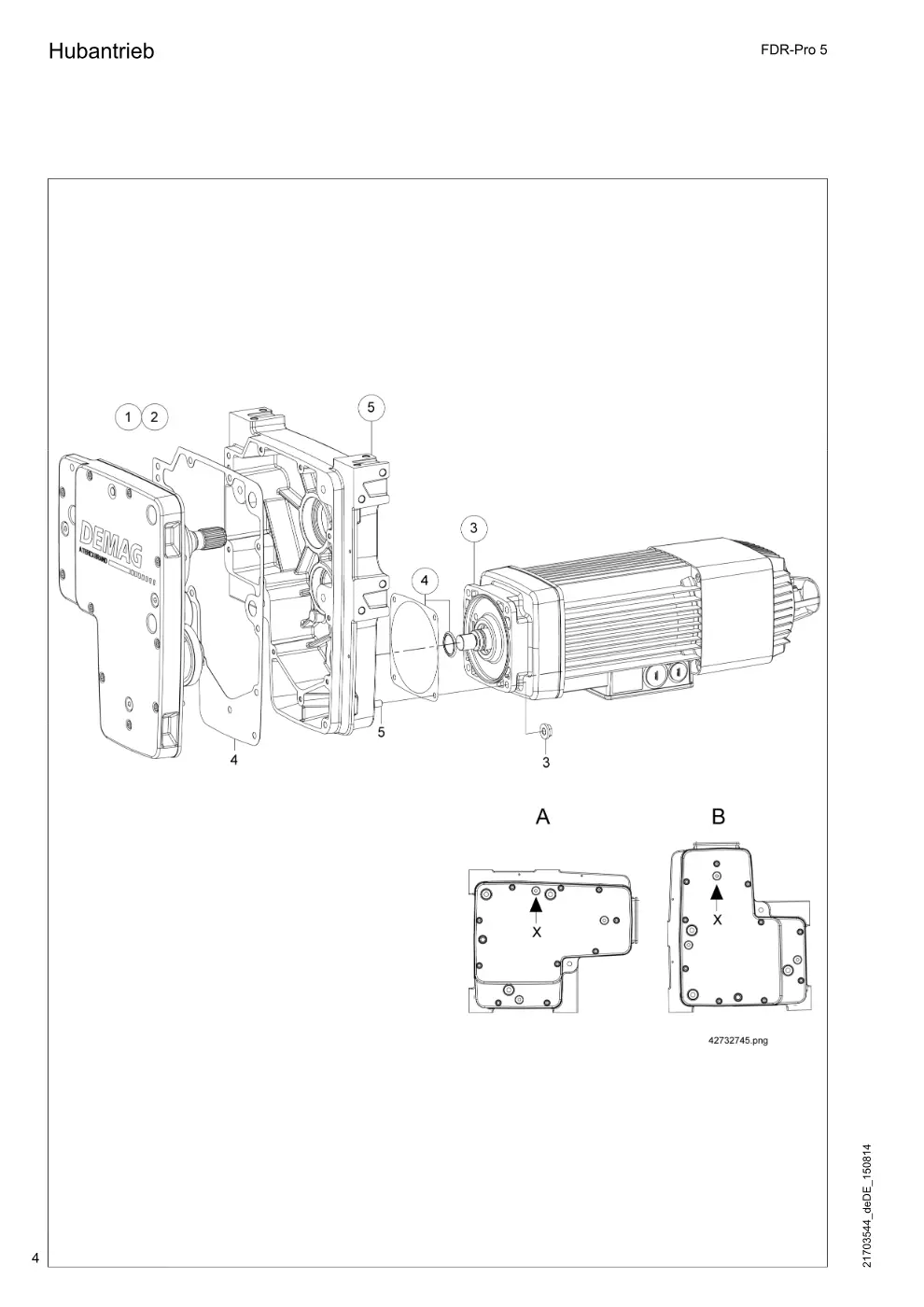 Demag FDR-Pro 5 – Hubantrieb, Zeichnung Seite 4