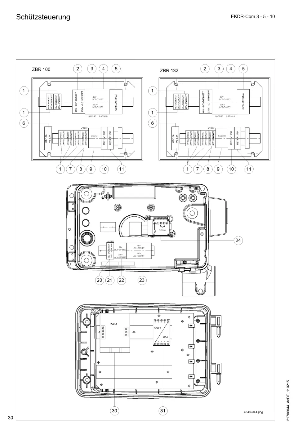 Demag EKDR-Com 3-5-10 (ab Fabrik-Nr. 96000000) – Schützsteuerung, Zeichnung Seite 30