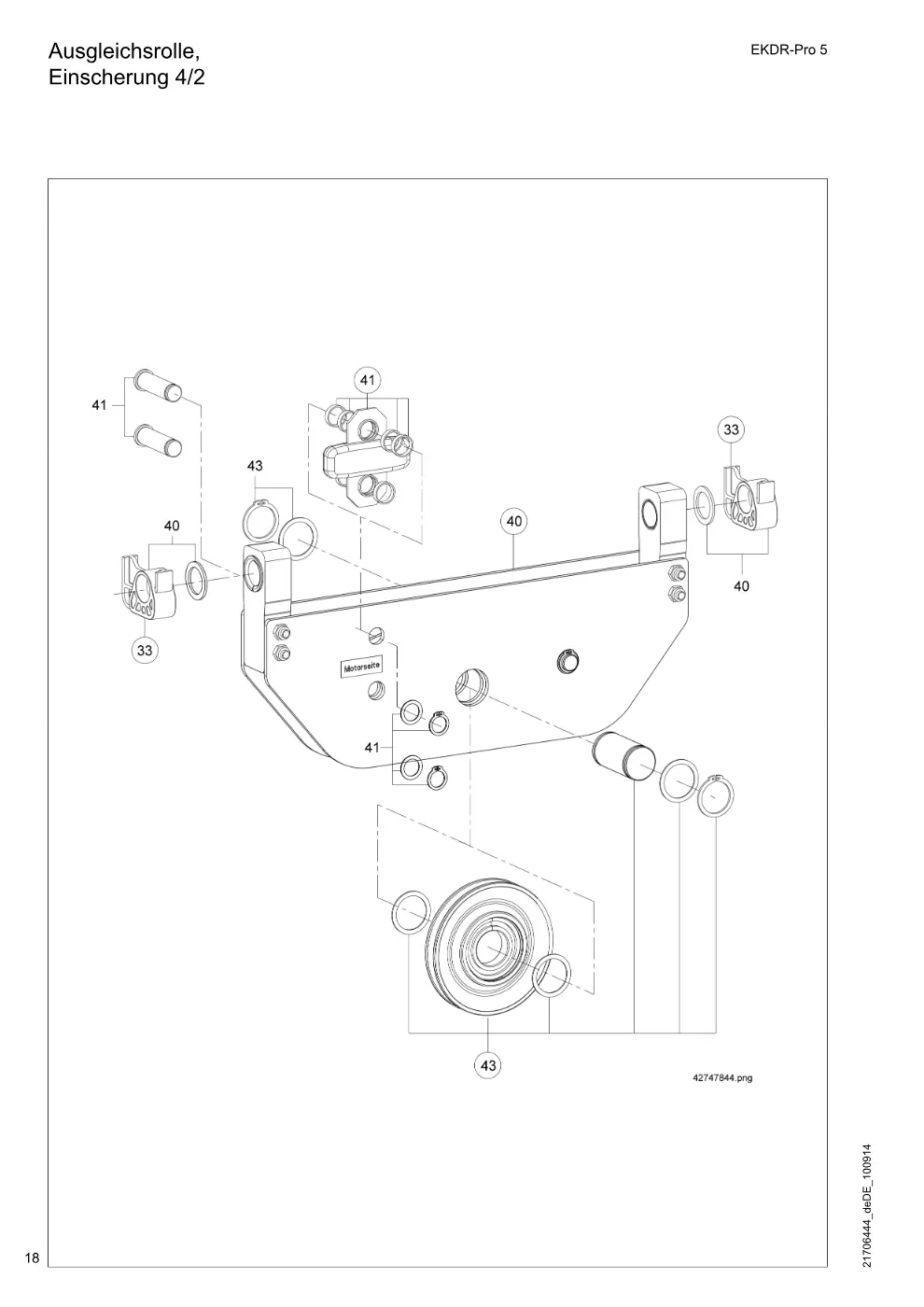 Demag EKDR-Pro 5 – Ausgleichsrolle, Einscherung 4/2, Zeichnung Seite 18