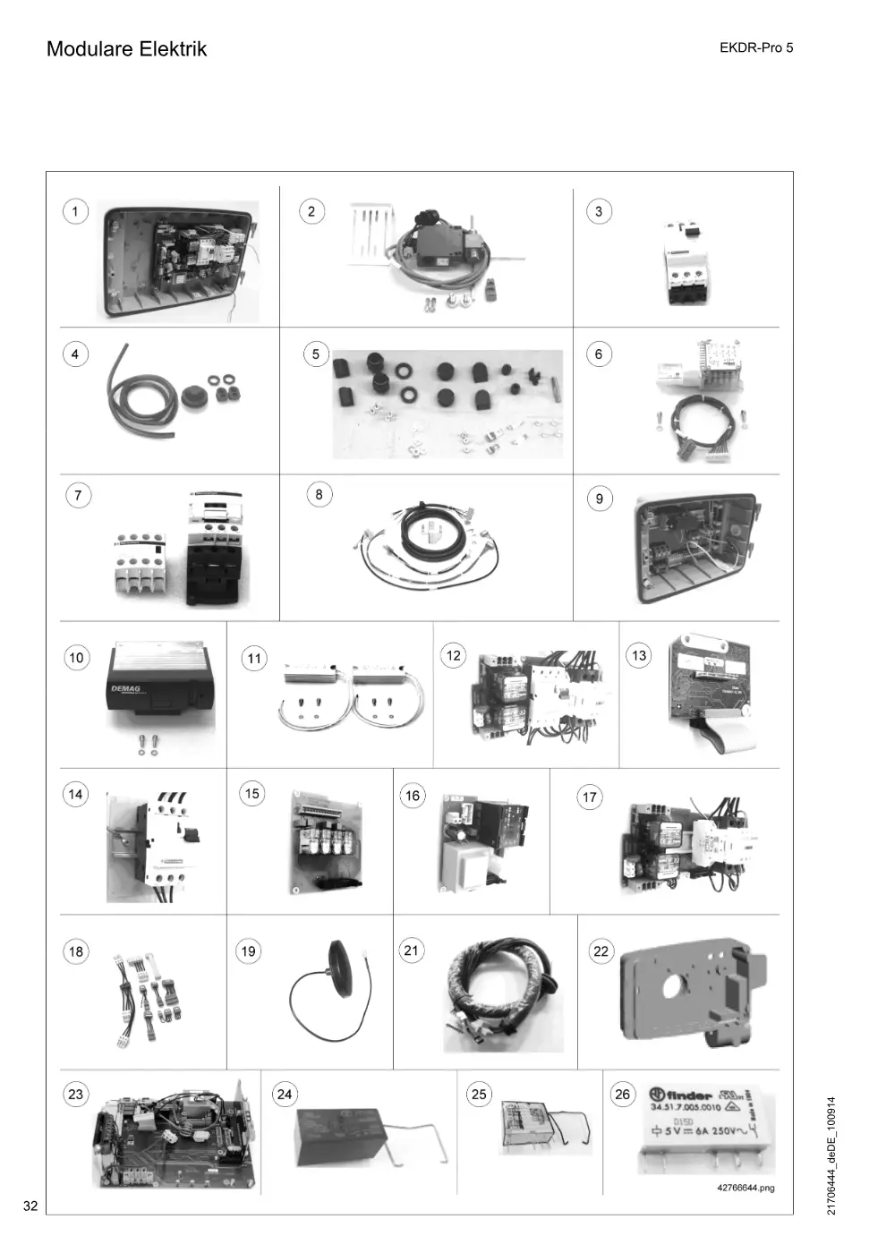 Demag EKDR-Pro 5 – Modulare Elektrik, Zeichnung Seite 32