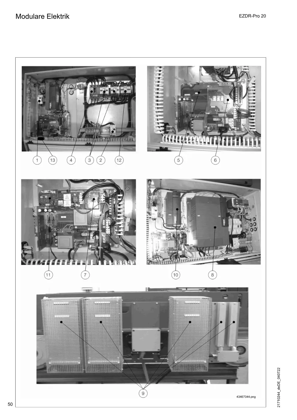 Demag EZDR-Pro 20 – Modulare Elektrik, Zeichnung Seite 50