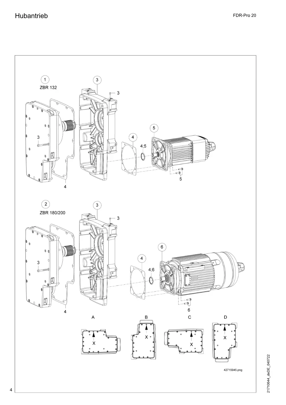 Demag FDR-Pro 20 – Hubantrieb, Zeichnung Seite 4