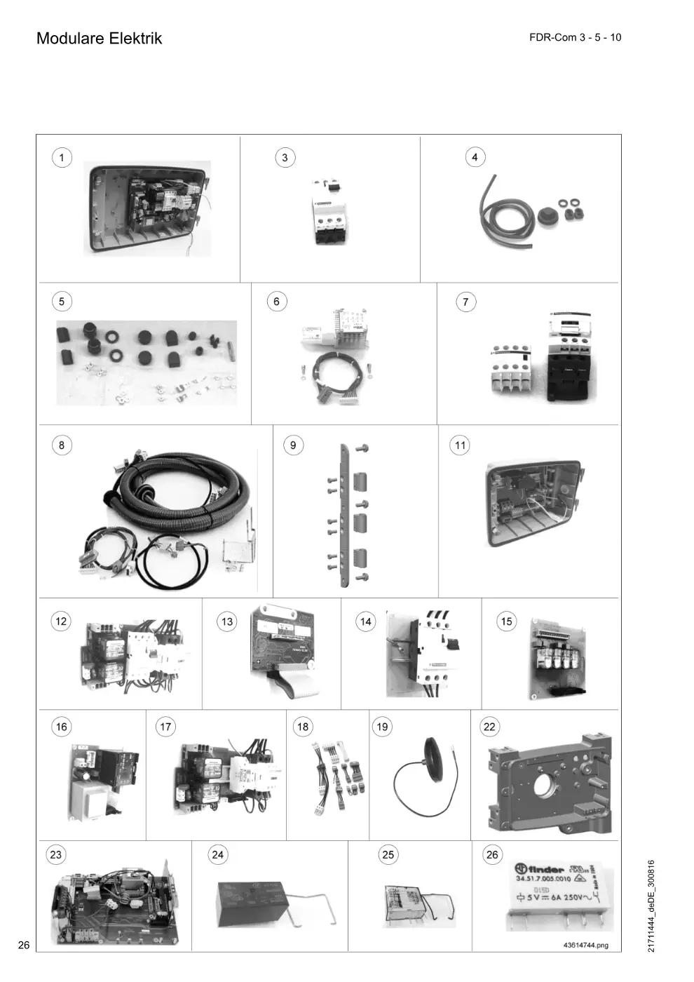 Demag FDR-Com 3-5-10 – Modulare Elektrik, Zeichnung Seite 26