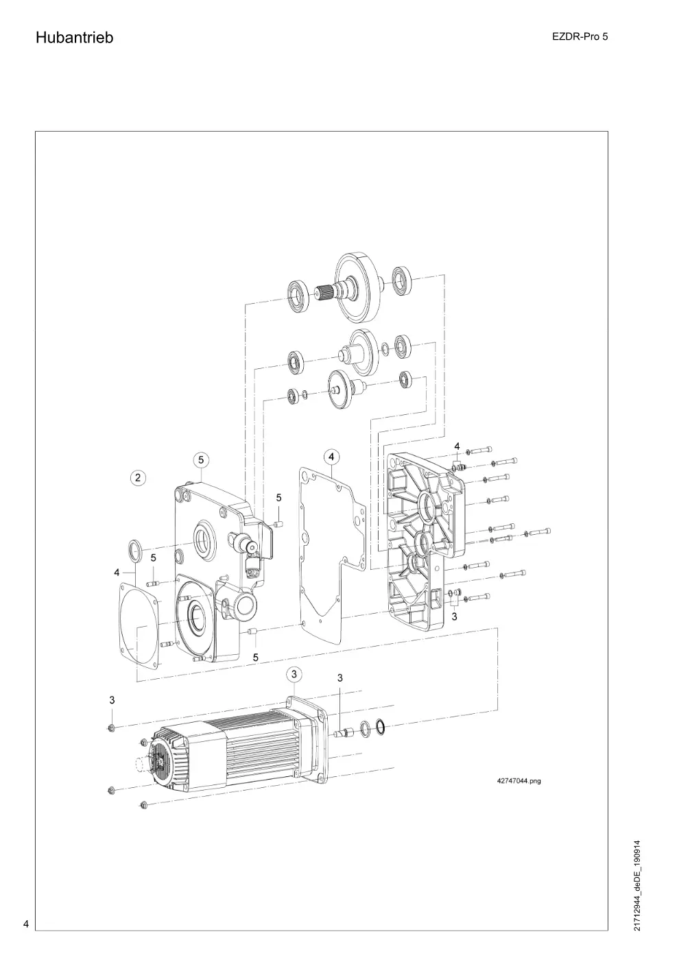 Demag EZDR-Pro 5 – Hubantrieb, Zeichnung Seite 4
