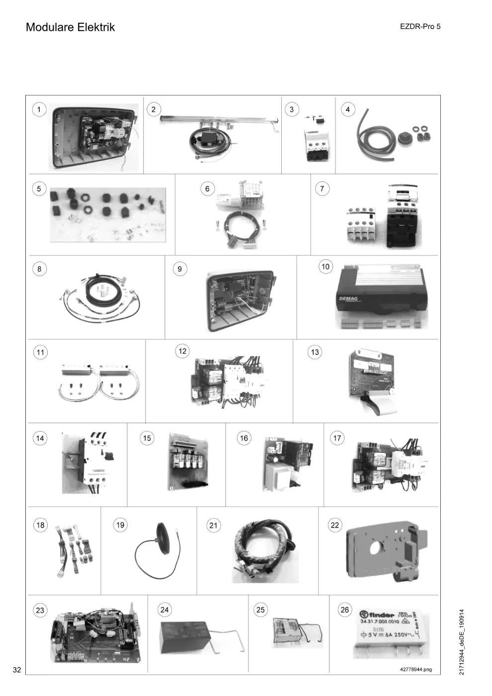 Demag EZDR-Pro 5 – Modulare Elektrik, Zeichnung Seite 32