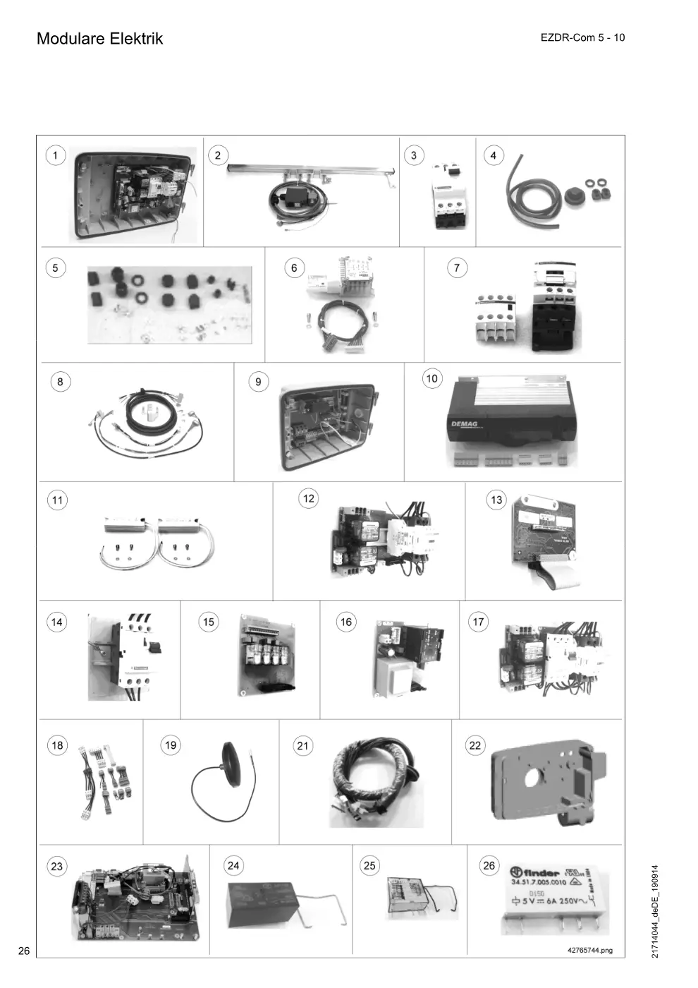 Demag EZDR-Com 5-10 – Modulare Elektrik, Zeichnung Seite 26