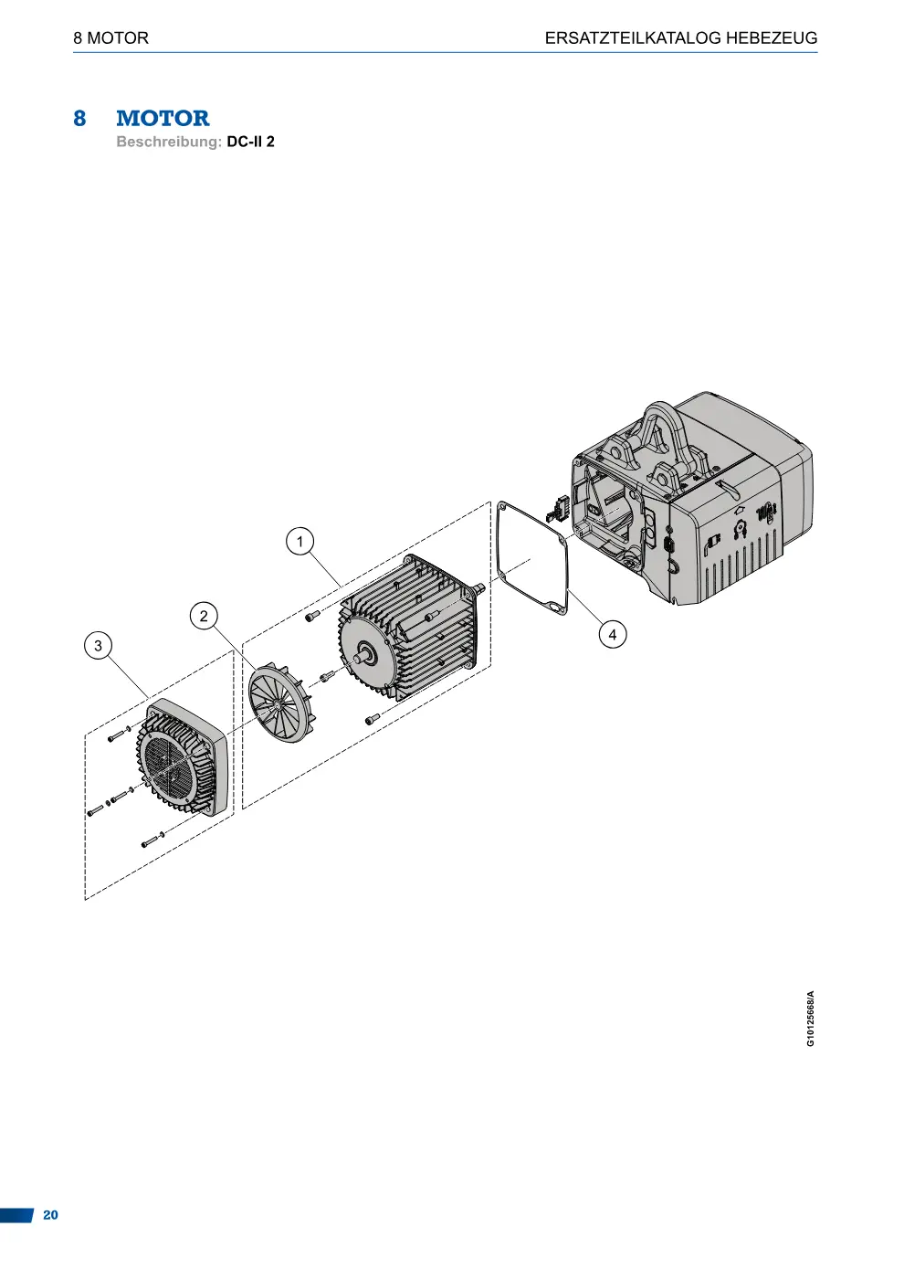Demag DC-II – MOTOR ERSATZTEILKATALOG HEBEZEUG, Zeichnung Seite 20