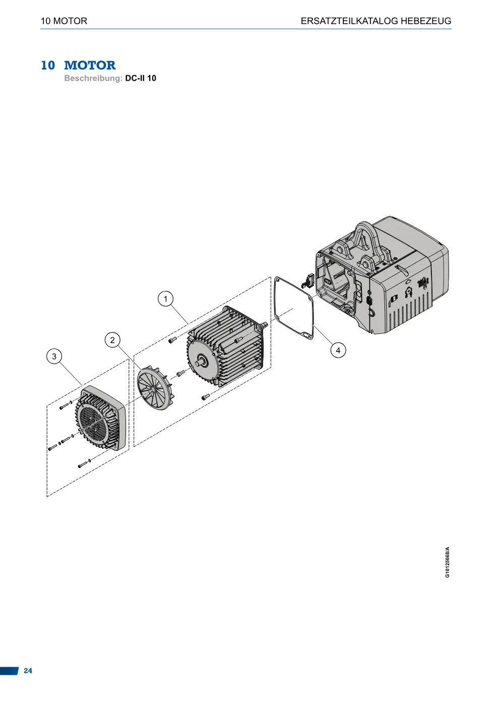 Demag DC-II – MOTOR ERSATZTEILKATALOG HEBEZEUG, Zeichnung Seite 24