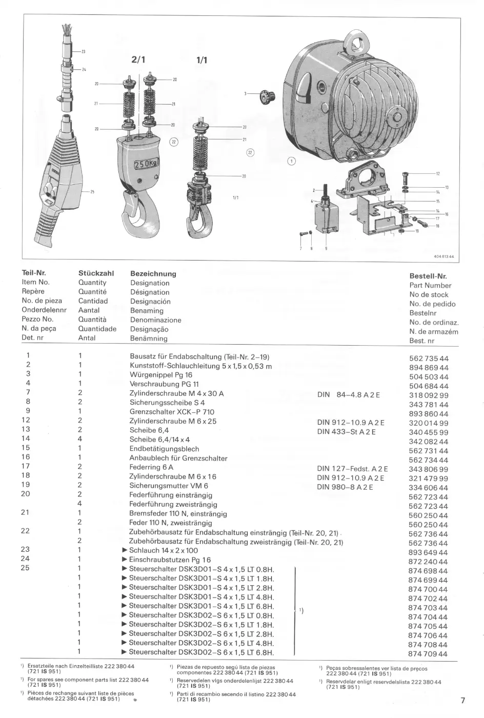Demag PK 1 – 2/1, Zeichnung Seite 9