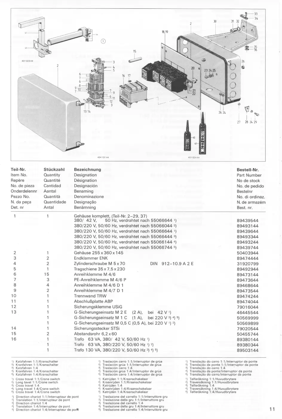 Demag PK 1 – Zeichnung, Zeichnung Seite 13