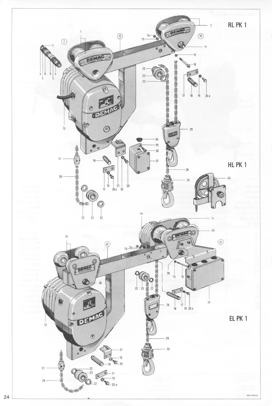 Demag PK 1 – RL PK 1, Zeichnung Seite 26