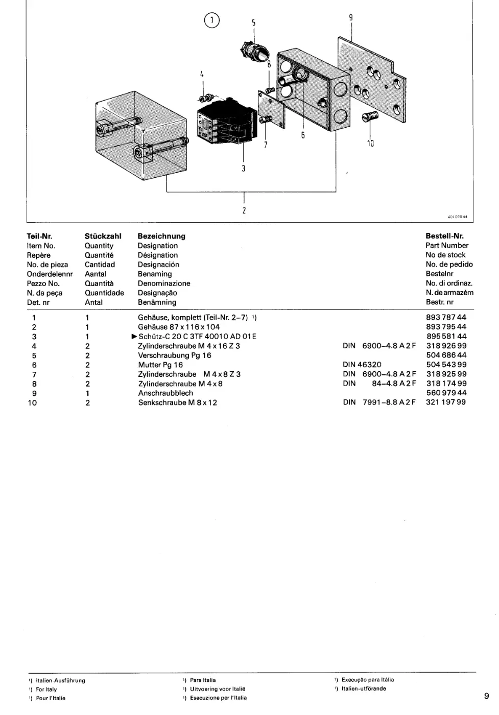 Demag PK 10 – Zeichnung, Zeichnung Seite 11