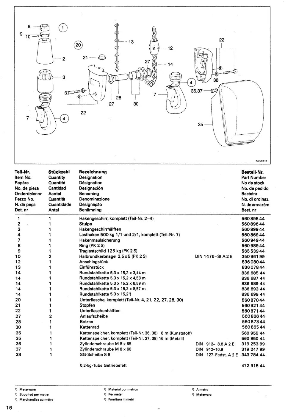 Demag PK 2 – 402 085 44, Zeichnung Seite 18