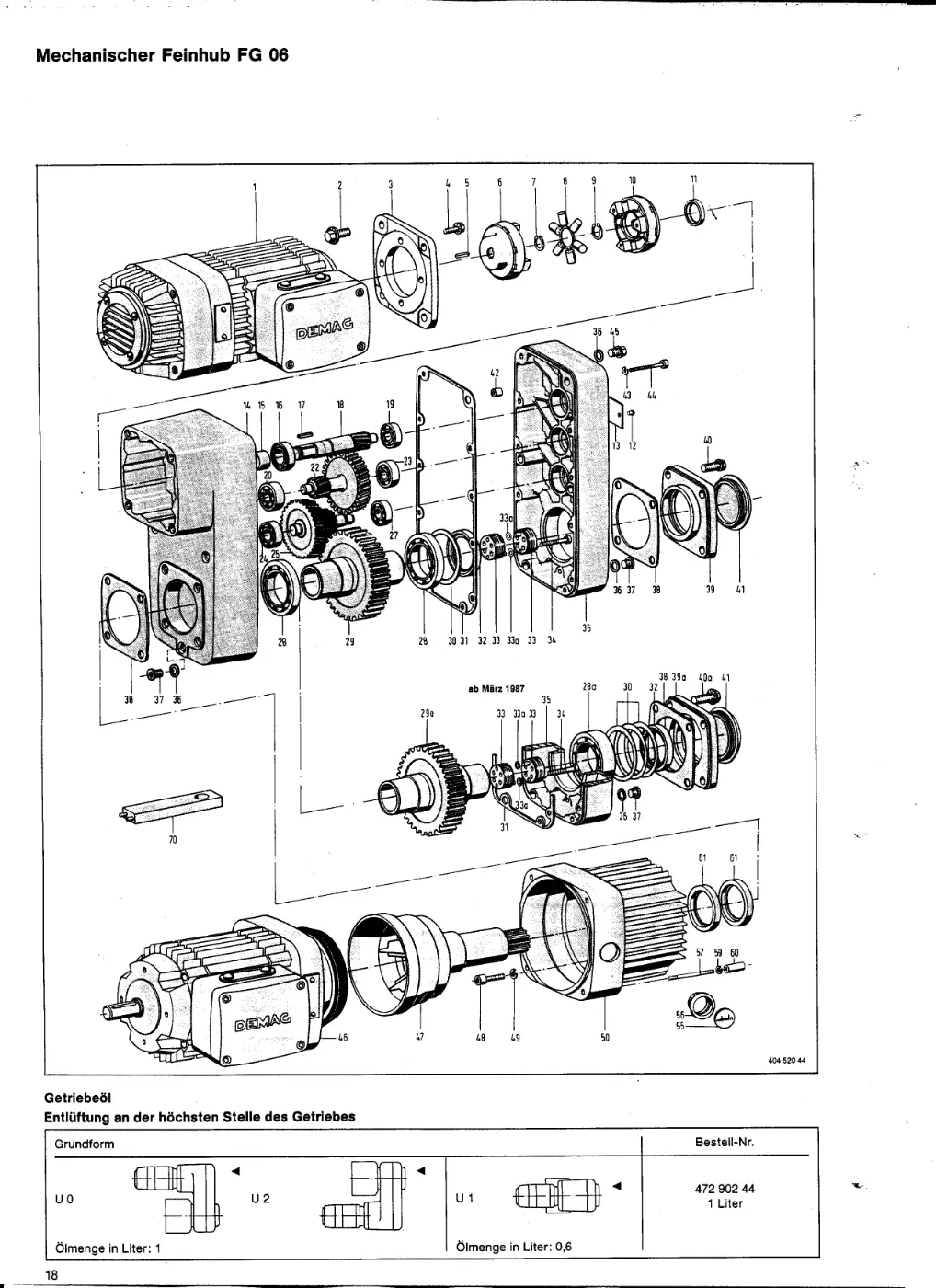 Demag EKDH 312 H 13 4/1 – Mechanischer Feinhub FG 06, Zeichnung Seite 17