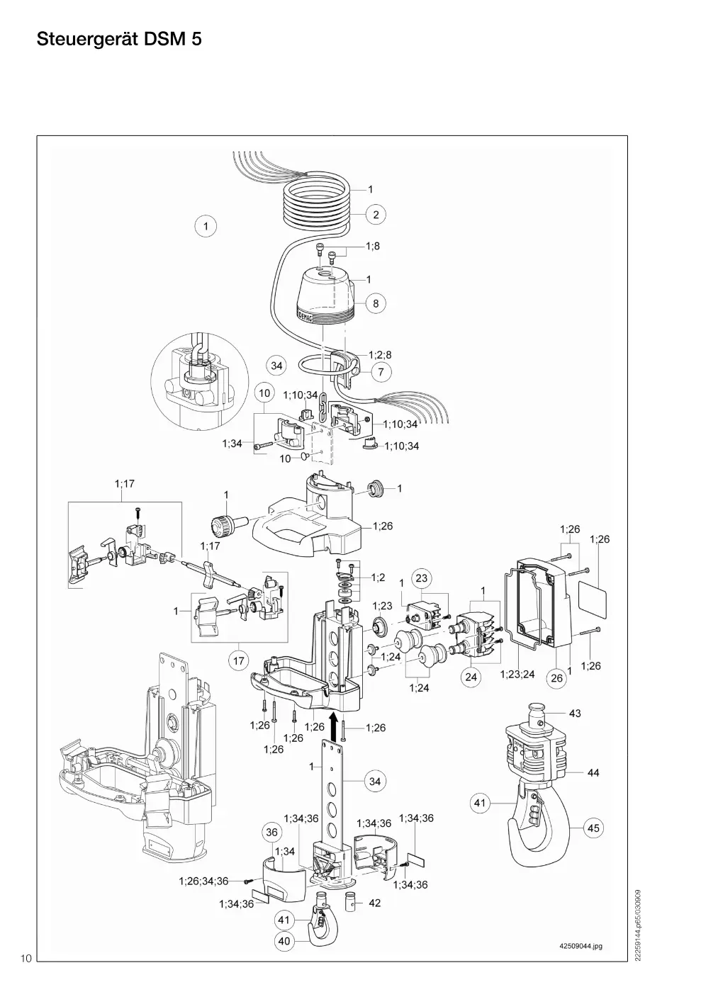 Demag Manulift DKM 2 – Steuergerät DSM 5, Zeichnung Seite 10