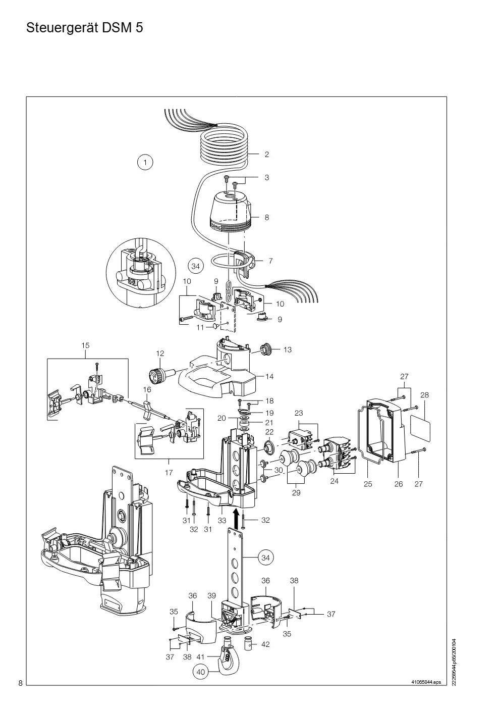Demag Manulift DKM 1 – Steuergerät DSM 5, Zeichnung Seite 8
